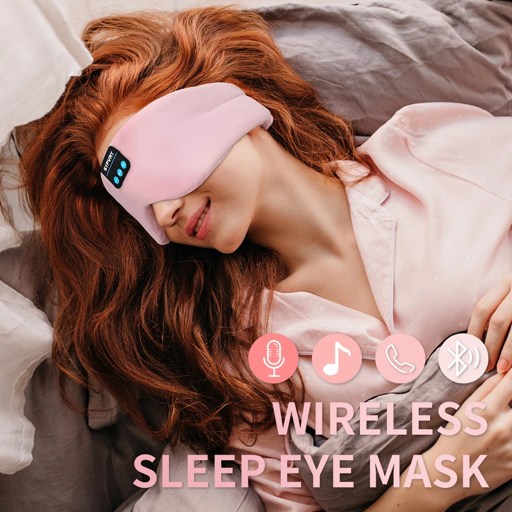 Antifaz para Dormir con Auriculares Bluetooth – Máscara de Sueño Inalámbrica con Música para Hombres y Mujeres