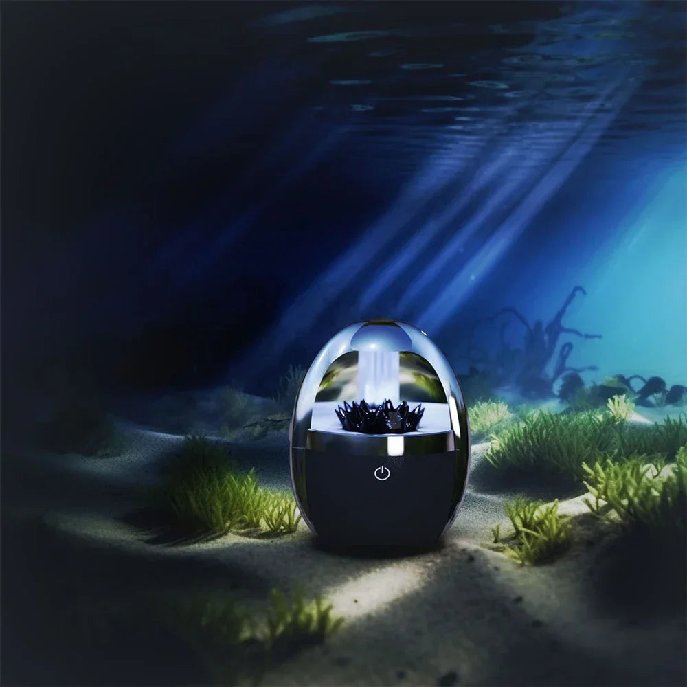 Mini Bocina Bluetooth 2025 – Ballena LED con Fluido Magnético