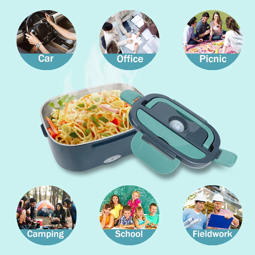 Lonchera Eléctrica 1.5L – Calentador de Comida Portátil (60W)