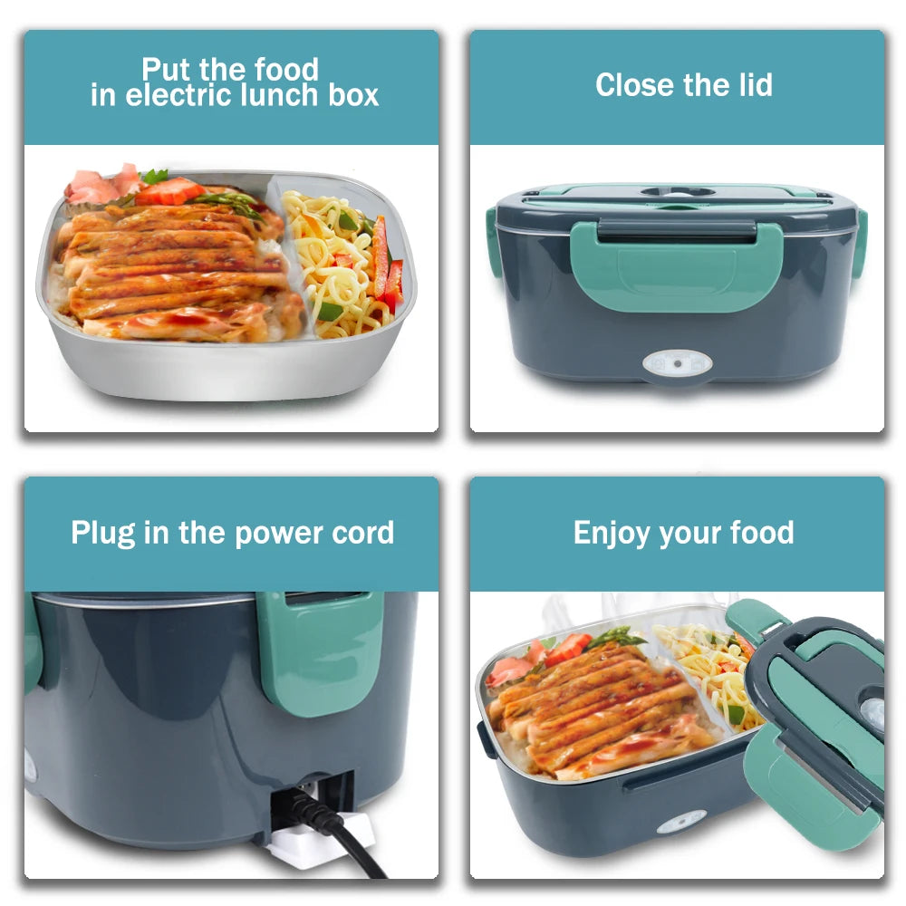 Lonchera Eléctrica 1.5L – Calentador de Comida Portátil (60W)