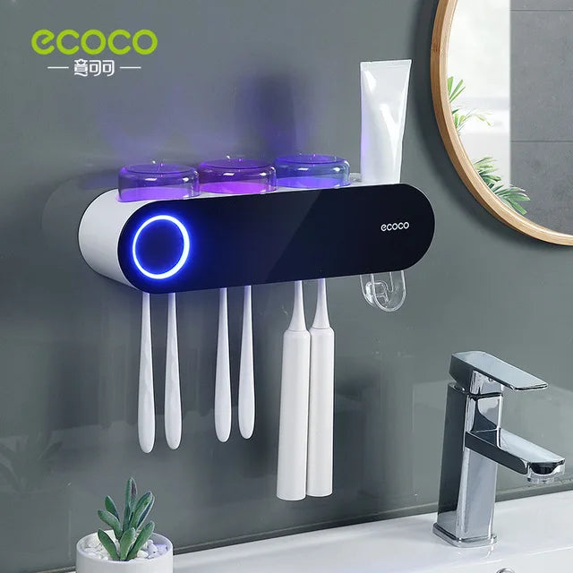 Nuevo Soporte de Cepillos de Dientes Eléctrico ECOCO con Esterilizador UV