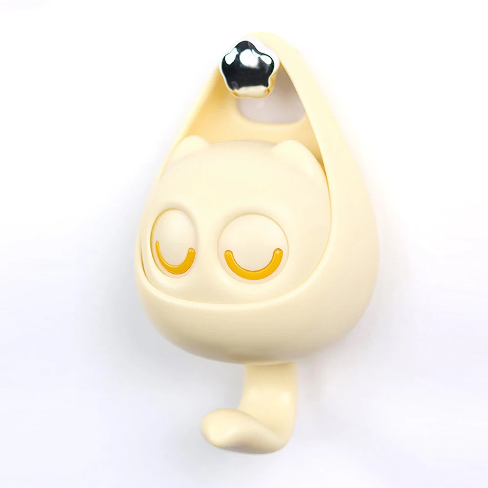 Gancho Adhesivo Decorativo con Diseño de Gato de Ojos Grandes – Práctico, Tierno y Fácil de Instalar