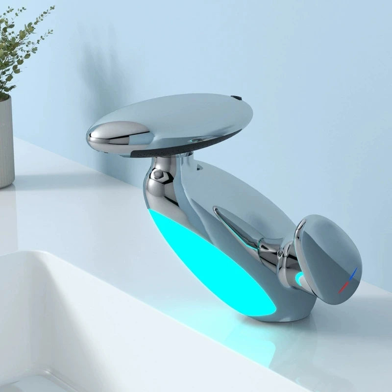 Grifo LED para Lavabo con Sensor de Temperatura – 4 Modos de Salida de Agua