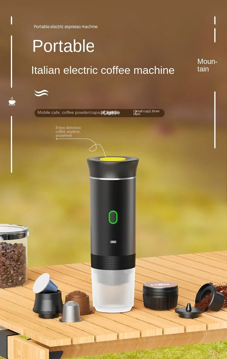 Cafetera Eléctrica Portátil e Inalámbrica – Espresso 3 en 1