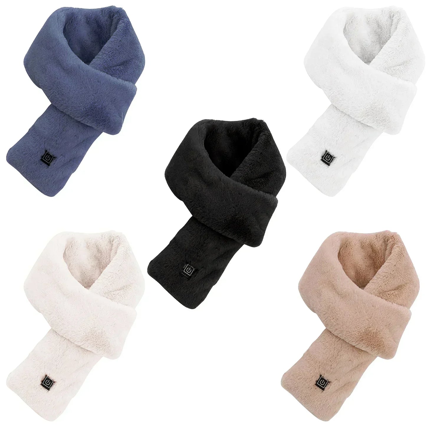 Calentador de Cuello Eléctrico Recargable por USB – Bufanda Térmica con 3 Niveles de Calor para Hombre y Mujer