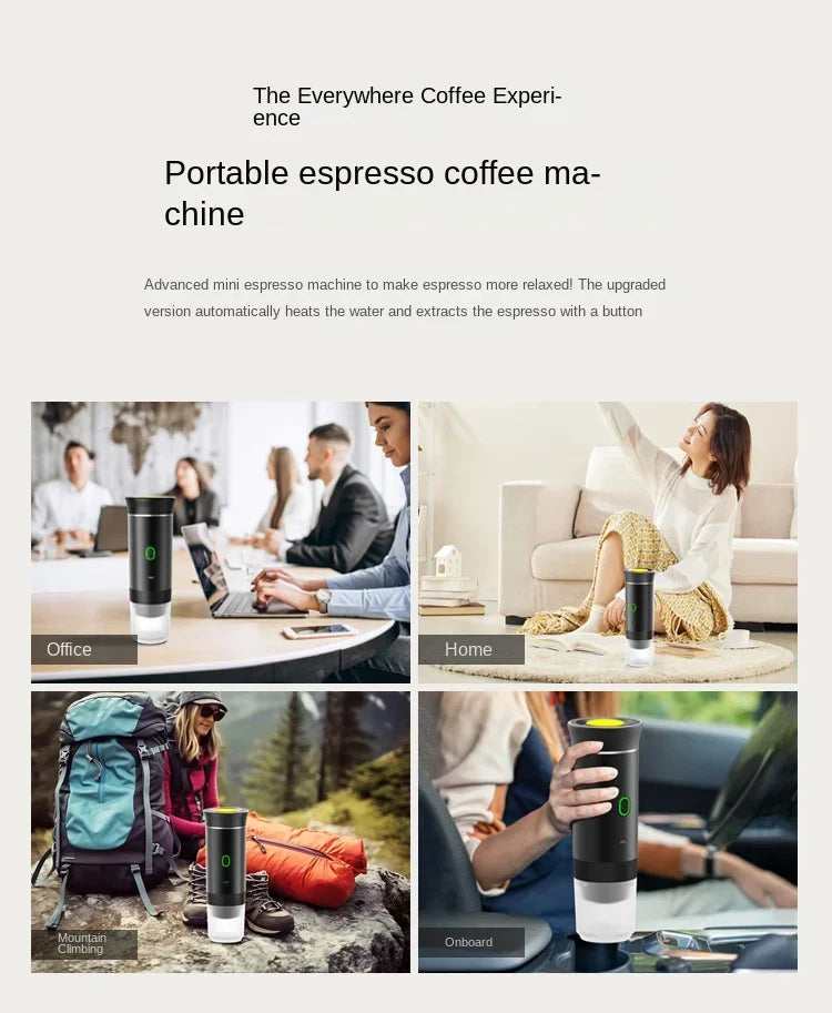 Cafetera Eléctrica Portátil e Inalámbrica – Espresso 3 en 1
