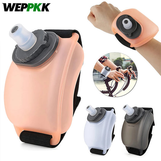 Botella de Agua de Muñeca 200 ml – Portátil, Manos Libres y Reutilizable para Running, Ciclismo y Deportes al Aire Libre