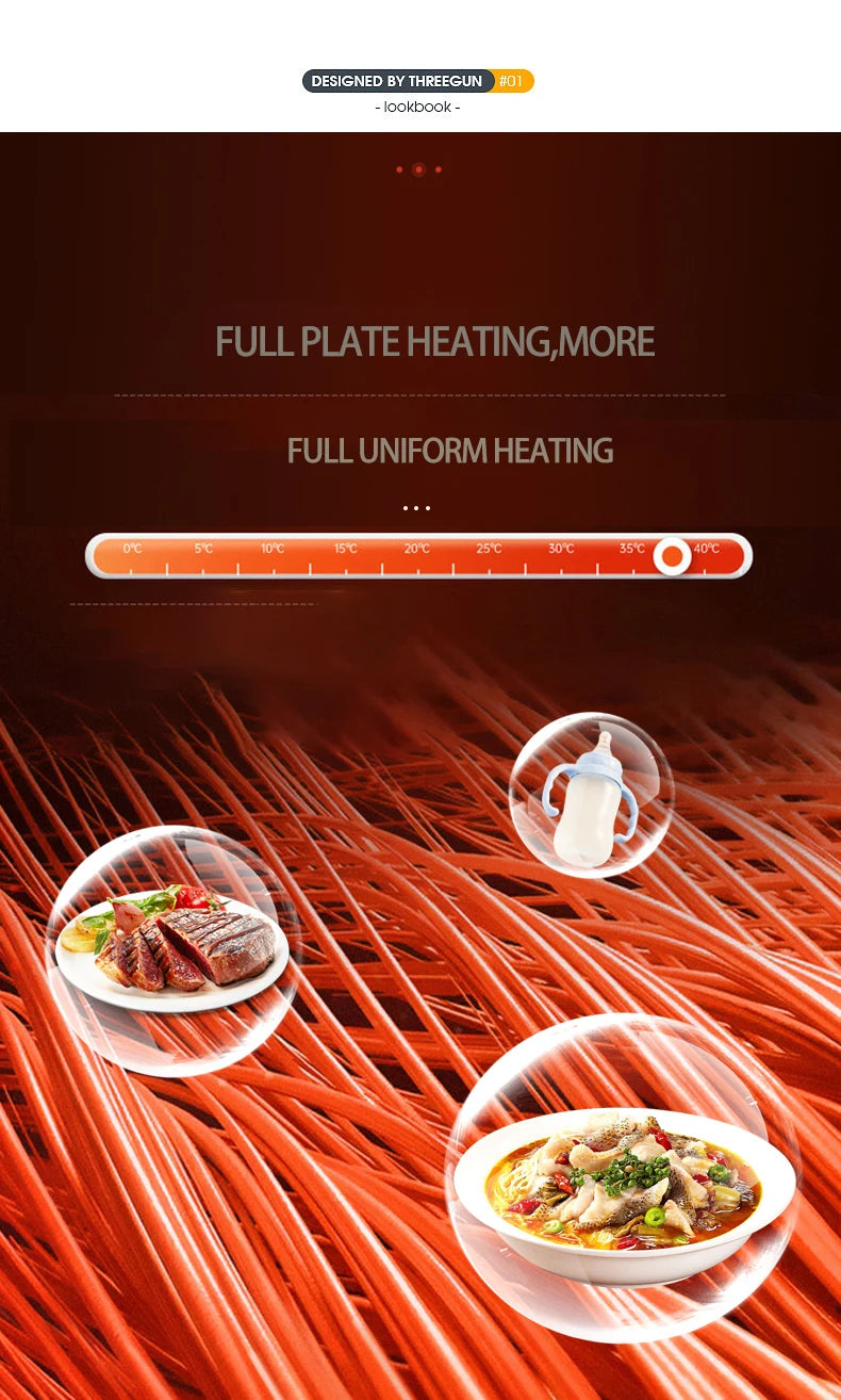 Alfombrilla Calefactora de Silicona para Comida – Con Temperatura Ajustable