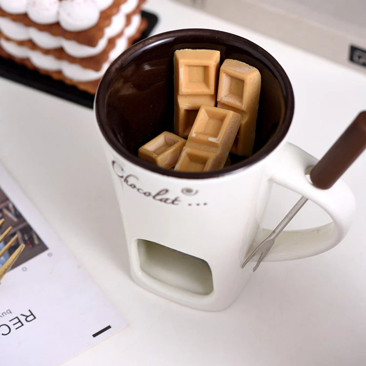 Set de Fondue Individual – Mini Taza Calentadora
